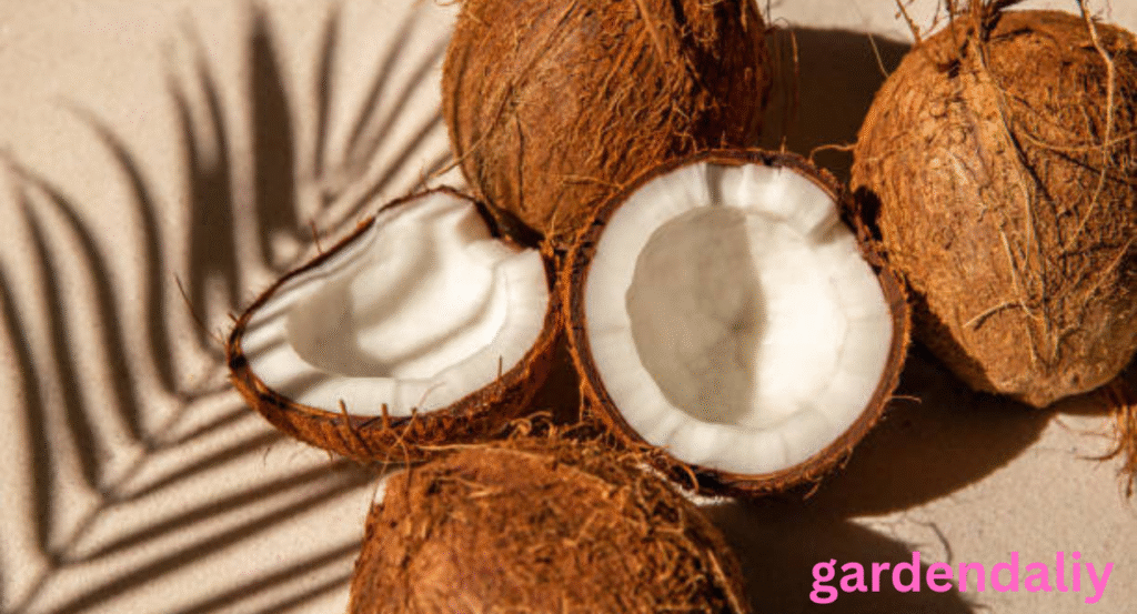 brown fruit with white inside