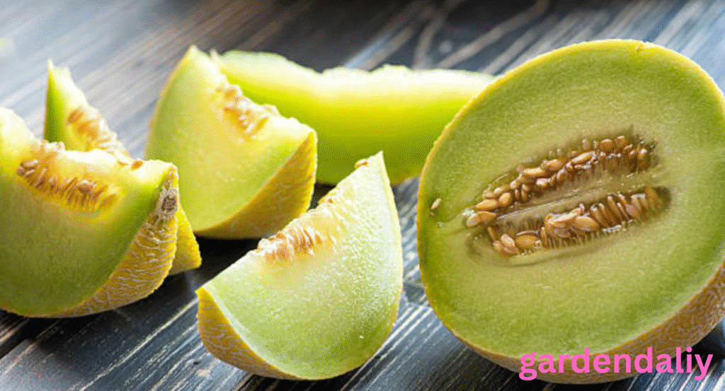 green fruit with yellow inside

